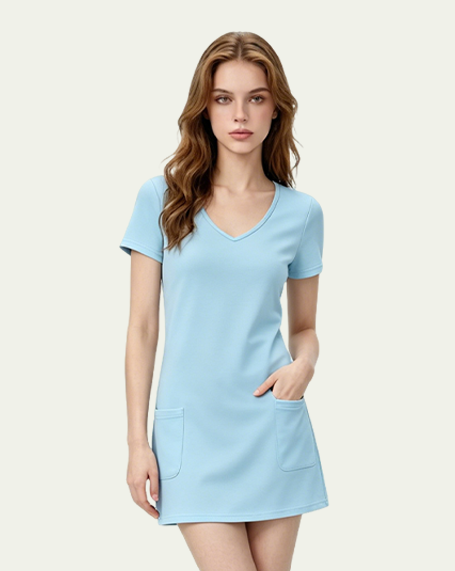 Linen Button Front Dress