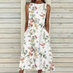 Printed Midi Dress