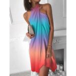 Youthful Print Sleeveless Mini Dress - Image 2