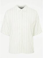 Green Striped Boxy Shirt Green Striped Boxy Shirt - Image 2